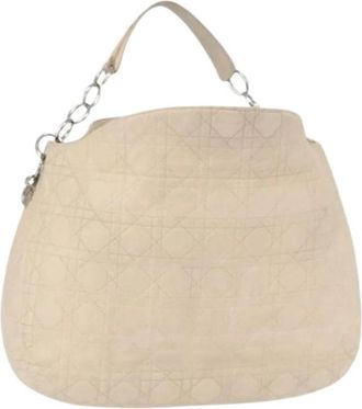 Dior Pre-owned Leren Schoudertas - Dames - Vintage Schoudertas - Beige - ONE Size - Leer - Vintage