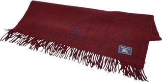 Burberry Pre-owned Vintage Scarf - Dames - Vintage Accessoires - Rood - ONE Size - Wol - Vintage