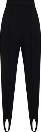 Stella McCartney Womens Trousers Stirrup Jersey Black Acetate Leggings