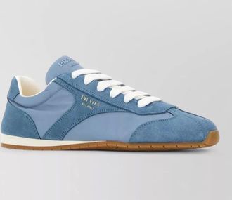 Prada calf leather re-nylon low-top sneakers