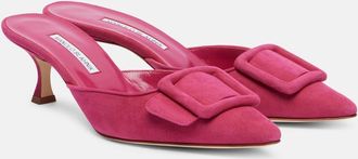 Manolo Blahnik Mules Maysale in suede