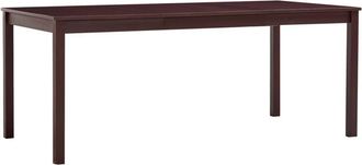 vidaXL Dining Table Dark Brown 180x90x73 cm Pinewood Vidaxl