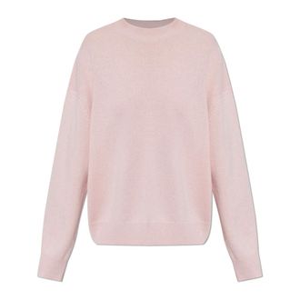 Anine Bing Cashmere Knitwear, female, Pink, Size: M Lee Crew Sweater