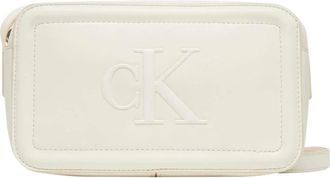 Calvin Klein Tassen, Dames, Wit, ONE Size, Bags