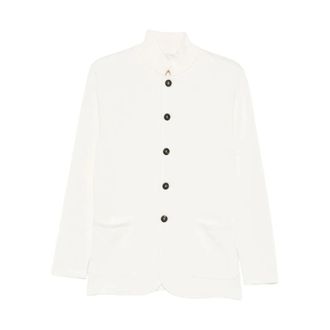 Eleventy Light Jackets, male, White, Size: XL Blazer