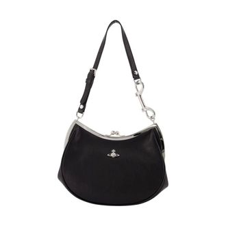 Vivienne Westwood Charm Frame Purse - female - Vivienne Westwood - Shoulder Bags - Black - ONE SIZE - Bags