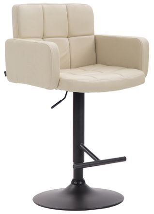 Clp Taburete Los Angeles Crema Negro