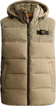 PME Legend Gobbler Bodywarmer - Heren - Jassen - Beige - Maat: XL Leer