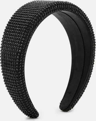 AllSaints Silk Holly Silk Embellished Headband, Size: One Size