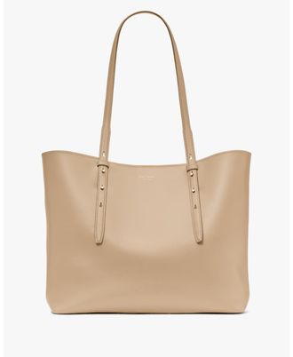 Kate Spade New York Womens Do It All Large Tote - Taupe Leather - One Size