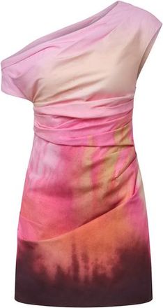 AMUR Ysella off the shoulder mini in Flora In Focus at Nordstrom, Size 12