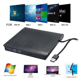 Trade Shop Trade Shop - Reproductor De Grabadora Dvd-rw Externo Para Computadora Port&aacute;til Usb 3.0 Port&aacute;til Q-t96