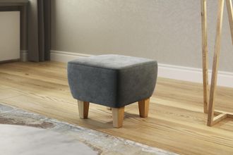 HOME AFFAIRE Polsterhocker »Viva« mit Eichenfüssen