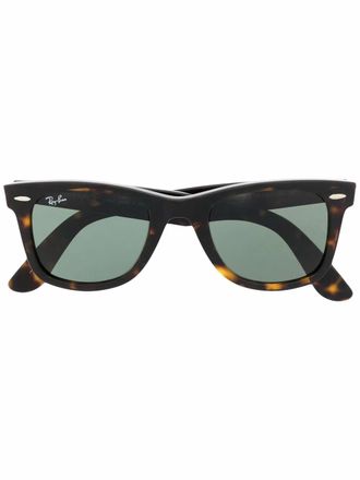 Ray-Ban tortoiseshell-effect wayfarer-frame sunglasses - Brown
