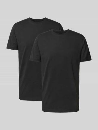 Olymp Level 5 T-Shirt mit geripptem Rundhalsausschnitt im 2er-Pack in Black, Gr&ouml;&szlig;e XXL