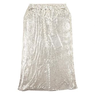 Max Mara Midi Skirts, female, Yellow, Size: 2XS Midi Skirt