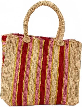 Hat Attack Womens Arlington Striped Tote Bag In Sunset Stipe