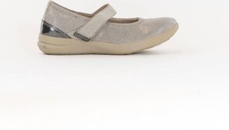 Fidelio Womens Hallux Hi-Energy Mary Jane Shoes In Stone Metallic Leather