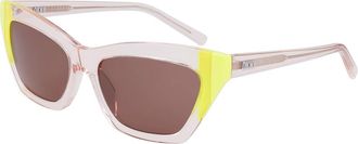 DKNY DK547S 820 Womens Sunglasses Clear Size 55