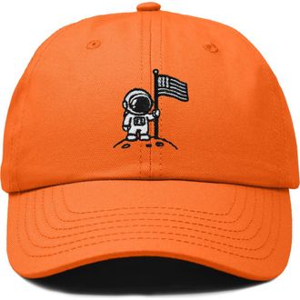 Dalix Moon Mission Dad Cap in Orange at Nordstrom