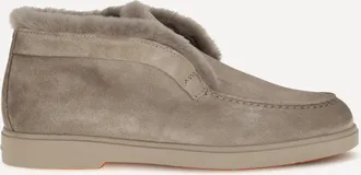 Santoni Fortune suede Ankle Boots Female 41