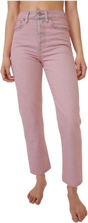 Acne Studios Rechte jeans - Dames - Jeans - Roze - Maat: W28 L32 Katoen