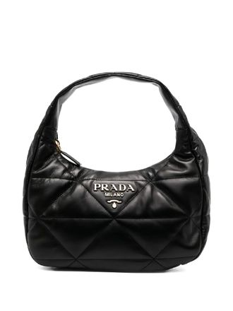 Prada Spectrum quilted leather tote bag - women - Lambskin/Fabric - OS - Black