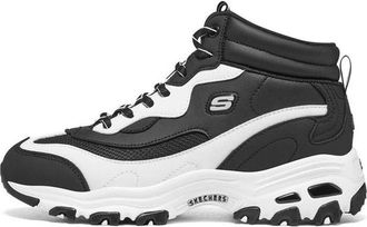 Skechers (WMNS) Skechers DLites 1.0 Black White 167265-BKW
