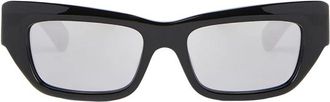 Gucci Accessoires, unisex, Zwart, ONE Size, Rechthoekige Zonnebril