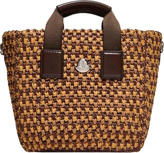 Moncler Moncler Micro Caradoc Raffia Tote Bag, Women, Multicolor, Size: One Size