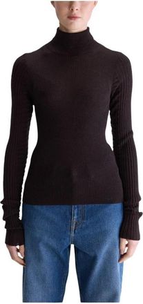 Bellerose Awald Slim Sweater - Dames - Coltruien - Zwart - S - Wol - Truien & Vesten