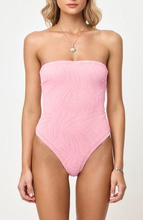 L*Space La Femme One-Piece Swimsuit in Pink Sugar at Nordstrom, Size X-Large