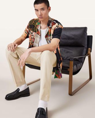 AllSaints Tallis Slim Fit Cropped Pants