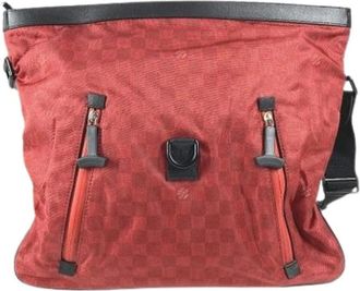 Louis Vuitton Pre-owned Cross Body Bags, female, Red, Size: ONE SIZE Pre-owned Vintage Nylon Shoulder Tote