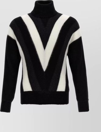 Saint Laurent embroidered wool jumper