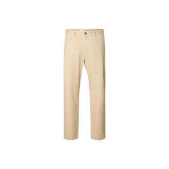 Selected Heren, Broeken, Beige, Maat: W38