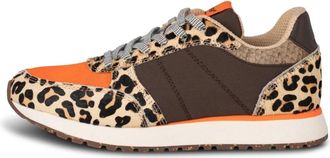 Woden Luipaard/Tijger Koeharen Smart Mode Sneakers - Dames - Sneakers - Bruin - 37 EU - Schoenen