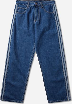 adidas Men s Firebird Adicolor Denim Pants Blue