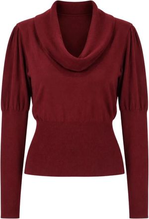 Twinset Twin-set Truien - Dames - Ronde hals truien - Rood - M - Wol - Truien & Vesten