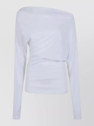 Ann Demeulemeester cotton drop shoulder blouse