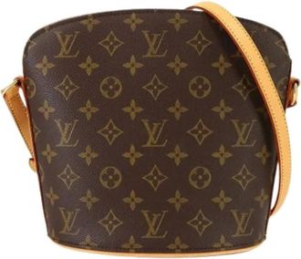 Louis Vuitton Pre-owned Cross Body Bags, female, Brown, Size: ONE SIZE Pre-owned Drouot Shoulder Bag