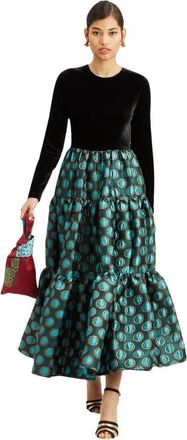 La DoubleJ Big Dress - Dames - Midirokken - Veelkleurig - XL - Polyester - Rokken