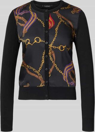 Lauren Ralph Lauren Strickjacke mit Knopfleiste Modell OFRYAH in Black, Größe XL