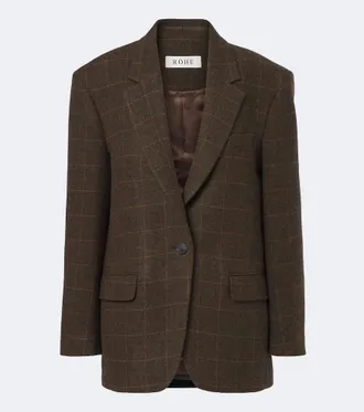 R&oacute;he R&oacute;he Blazer oversized de lana a cuadros