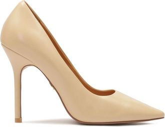 Kazar Tijdloze beige stilettos met een slanke hak - Dames - Pumps - Beige - 37 EU - Leer - Schoenen