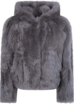 BLANCHA Faux Fur & Shearling Jassen - Dames - Jassen - Grijs - 2XS - Jassen