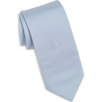 BOSS Neat Tie in Light Blue Pastel at Nordstrom