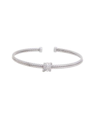 Meshmerise 18K Plated 0.10 Ct. Tw. Diamond Mesh Bangle
