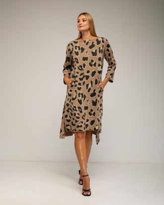Tantra Oversized jurk met dierenprint