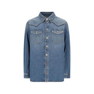 Valentino Garavani Hombre, Camisas, Azul, Talla: L
